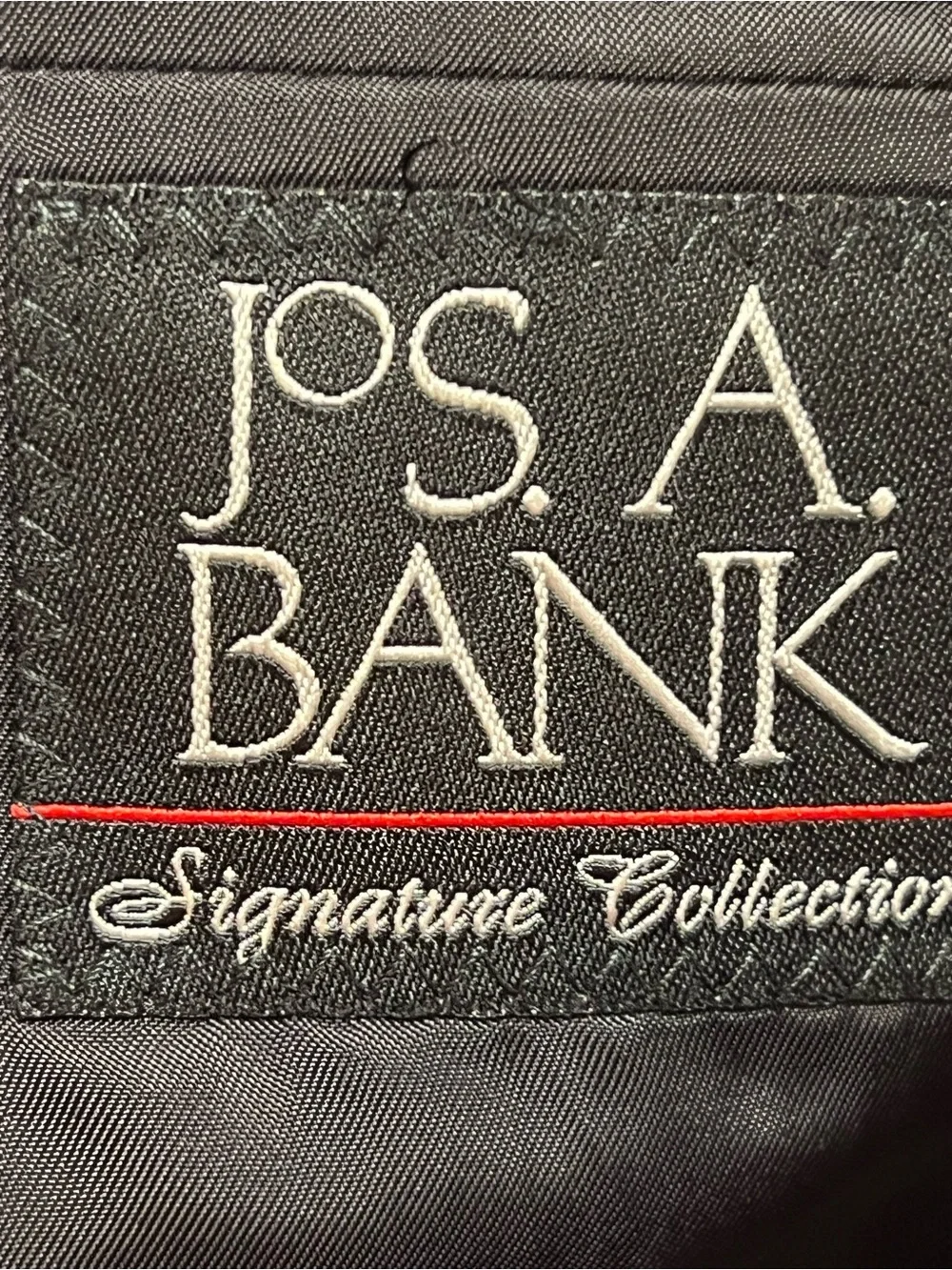 Jos A Bank Signature Collection Prince of Wales Sport Coat Blazer Gray Men 48L